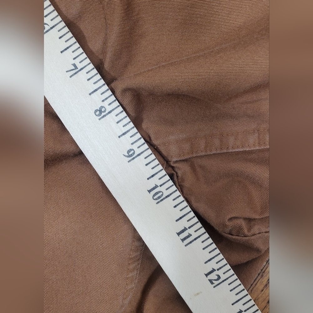 H & M Pants Brown Straight Leg Relaxed Fit Size 34 x 32 Chinos - Picture 6 of 7